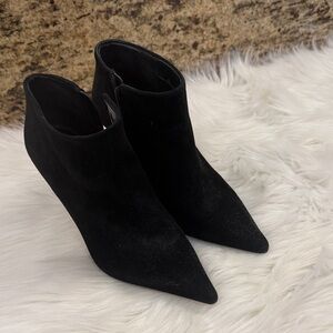 Vince Camuto Black Suede Ankle Booties